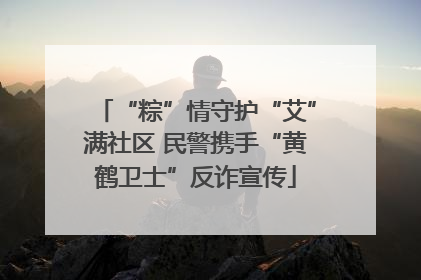 “粽”情守护“艾”满社区 民警携手“黄鹤卫士”反诈宣传