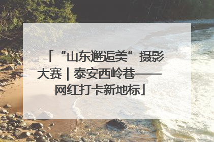 “山东邂逅美”摄影大赛｜泰安西岭巷——网红打卡新地标