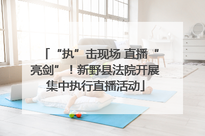 “执”击现场 直播“亮剑”！新野县法院开展集中执行直播活动
