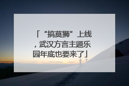“搞莫狮”上线，武汉方言主题乐园年底也要来了