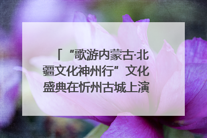 “歌游内蒙古·北疆文化神州行”文化盛典在忻州古城上演——蒙晋文化交融共谱文旅融合新篇