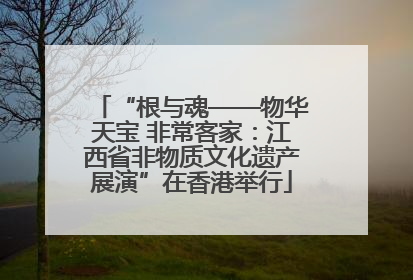 “根与魂——物华天宝 非常客家：江西省非物质文化遗产展演”在香港举行