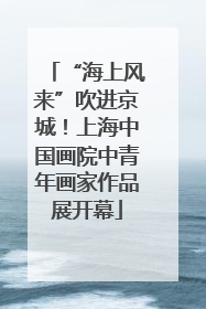 “海上风来”吹进京城！上海中国画院中青年画家作品展开幕