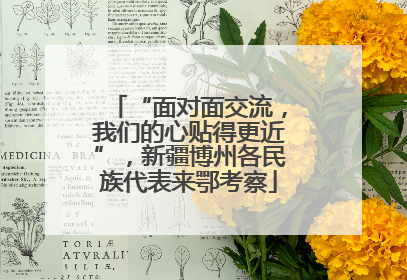 “面对面交流，我们的心贴得更近”，新疆博州各民族代表来鄂考察