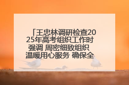王忠林调研检查2025年高考组织工作时强调 周密细致组织 温暖用心服务 确保全省高考安全有序顺利