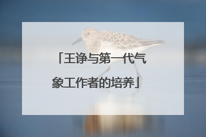 王诤与第一代气象工作者的培养