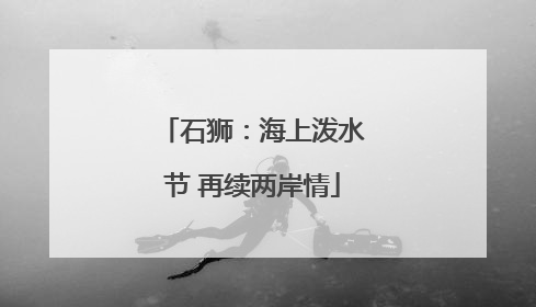 石狮：海上泼水节 再续两岸情