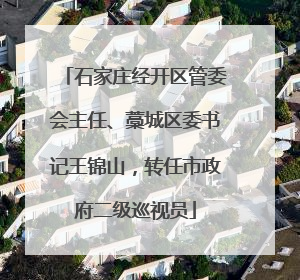 石家庄经开区管委会主任、藁城区委书记王锦山，转任市政府二级巡视员