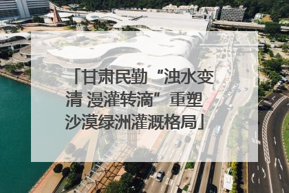 甘肃民勤“浊水变清 漫灌转滴”重塑沙漠绿洲灌溉格局