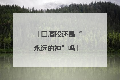 白酒股还是“永远的神”吗