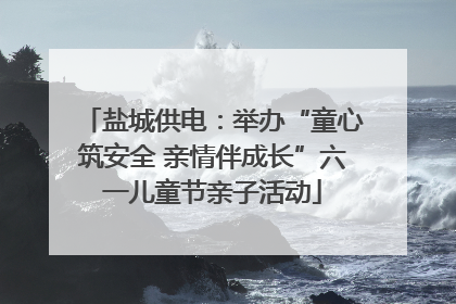 盐城供电：举办“童心筑安全 亲情伴成长”六一儿童节亲子活动