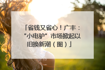 省钱又省心！广丰：“小电驴”市场掀起以旧换新潮（图）