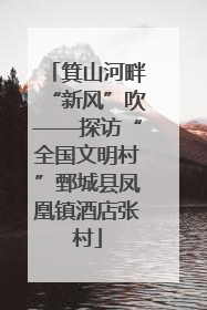 箕山河畔“新风”吹——探访“全国文明村”鄄城县凤凰镇酒店张村