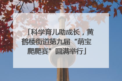 科学育儿助成长，黄鹤楼街道第九届“萌宝爬爬赛”圆满举行