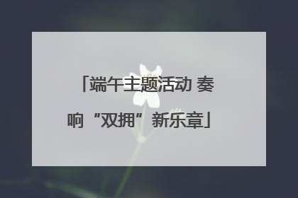 端午主题活动 奏响“双拥”新乐章
