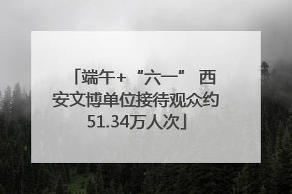 端午+“六一” 西安文博单位接待观众约51.34万人次
