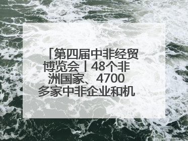 第四届中非经贸博览会丨48个非洲国家、4700多家中非企业和机构将参会