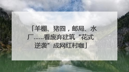 羊棚、猪圈，邮局、水厂……看废弃建筑“花式逆袭”成网红村咖