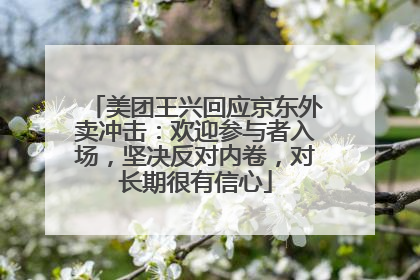 美团王兴回应京东外卖冲击：欢迎参与者入场，坚决反对内卷，对长期很有信心