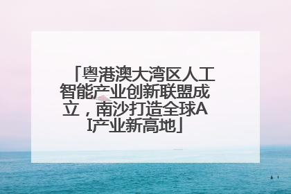 粤港澳大湾区人工智能产业创新联盟成立，南沙打造全球AI产业新高地