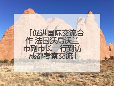 促进国际交流合作 法国沃昂沃兰市副市长一行到访成都考察交流