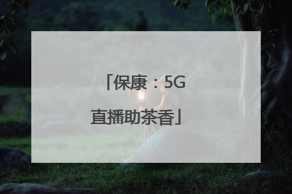 保康：5G直播助茶香