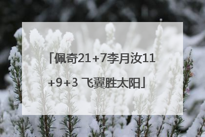 佩奇21+7李月汝11+9+3 飞翼胜太阳