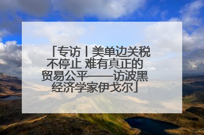 专访丨美单边关税不停止 难有真正的贸易公平——访波黑经济学家伊戈尔