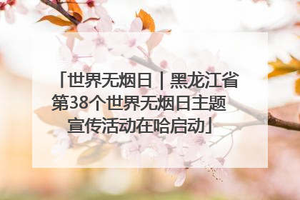 世界无烟日｜黑龙江省第38个世界无烟日主题宣传活动在哈启动