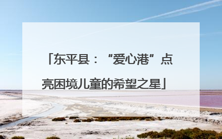 东平县：“爱心港”点亮困境儿童的希望之星
