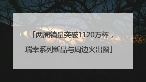 两周销量突破1120万杯，瑞幸系列新品与周边火出圈