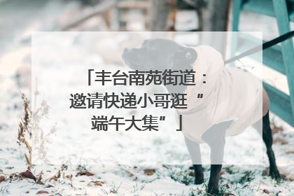 丰台南苑街道：邀请快递小哥逛“端午大集”