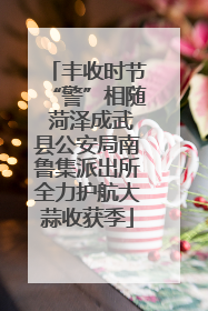 丰收时节“警”相随 菏泽成武县公安局南鲁集派出所全力护航大蒜收获季