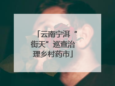 云南宁洱“街天”巡查治理乡村药市