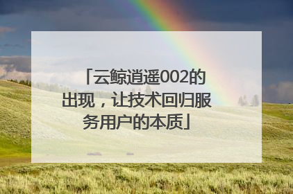 云鲸逍遥002的出现，让技术回归服务用户的本质
