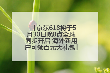 京东618将于5月30日晚8点全球同步开启 海外新用户可领百元大礼包