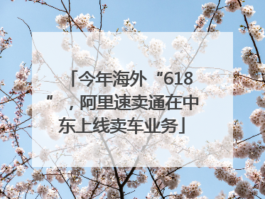 今年海外“618”，阿里速卖通在中东上线卖车业务