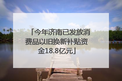 今年济南已发放消费品以旧换新补贴资金18.8亿元