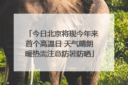 今日北京将现今年来首个高温日 天气晴朗暖热需注意防暑防晒
