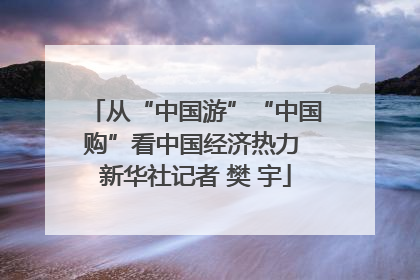 从“中国游”“中国购”看中国经济热力 新华社记者 樊 宇
