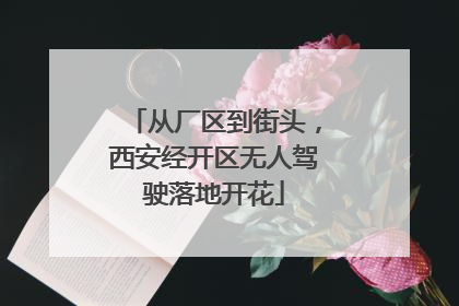 从厂区到街头，西安经开区无人驾驶落地开花