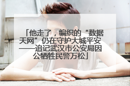 他走了，编织的“数据天网”仍在守护大城平安——追记武汉市公安局因公牺牲民警万松