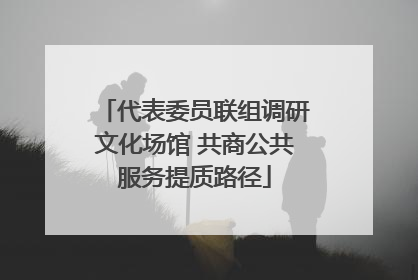 代表委员联组调研文化场馆 共商公共服务提质路径