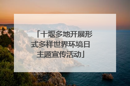 十堰多地开展形式多样世界环境日主题宣传活动