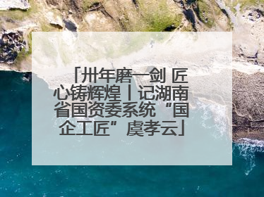 卅年磨一剑 匠心铸辉煌丨记湖南省国资委系统“国企工匠”虞孝云
