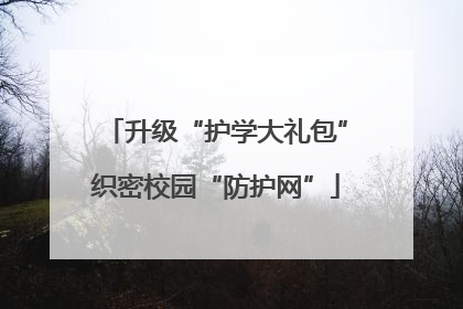 升级“护学大礼包”织密校园“防护网”