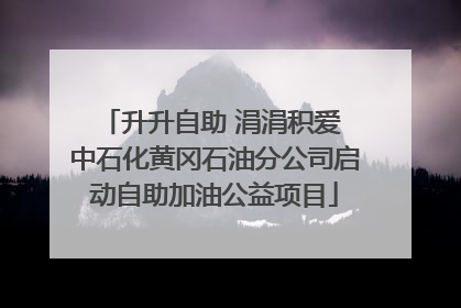 升升自助 涓涓积爱 中石化黄冈石油分公司启动自助加油公益项目