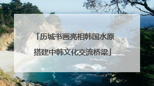 历城书画亮相韩国水原 搭建中韩文化交流桥梁