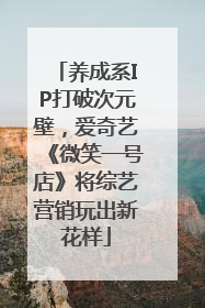 养成系IP打破次元壁，爱奇艺《微笑一号店》将综艺营销玩出新花样