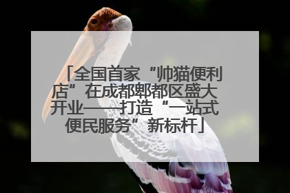 全国首家“帅猫便利店”在成都郫都区盛大开业——打造“一站式便民服务”新标杆